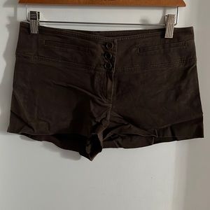 Theory brown cotton shorts